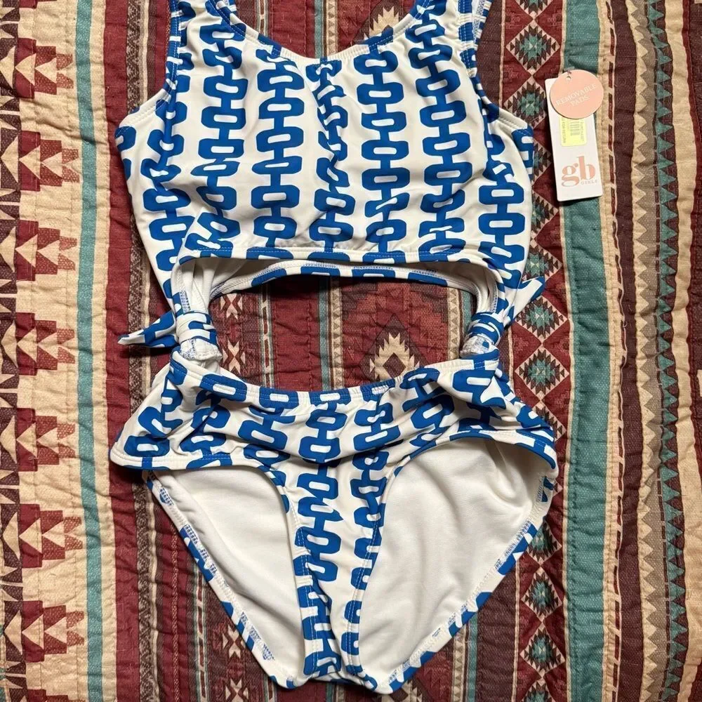 NWT GB girls one piece bathing suit size 14 girls - Picture 4 of 7